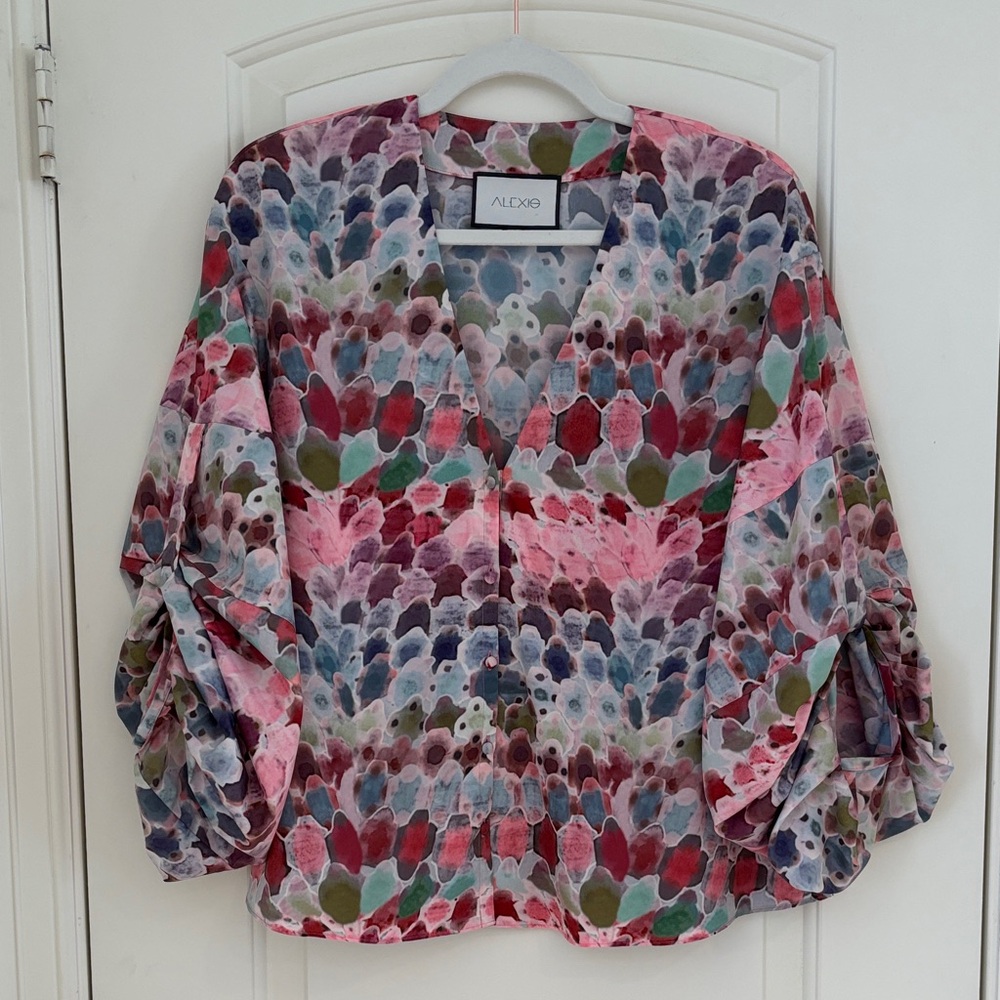 Alexis Watercolor Blouse XS